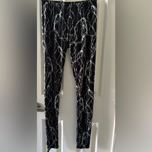 See You Monday Lighting Bolt Leggings. Glam Rock, Heavy Metal. Emo. Goth. Punk